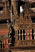 Myanmar - Mandalay, Shwe In Bin Kyaung a wonderful example of the Burmese unique teak architecture and wood-carving art.